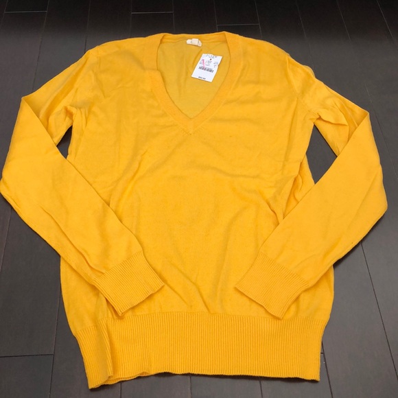 JCrew Cotton V Neck Sweater - Picture 2 of 7